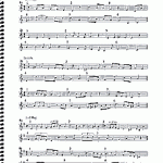 Dictées musicales modulantes à une voix et dictées non modulantes à deux voix (7e à 9e années)