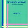 Mayeur, Edmond - Devoirs de musique, cahier no. 1