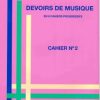 Devoirs de Musique en 8 cahiers progressifs Cahier 2 Mayeur, Edmond - Devoirs de musique, cahier no. 2