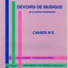 Devoirs de Musique en 8 cahiers progressifs Cahier 6 Mayeur, Edmond - Devoirs de musique, cahier no. 6