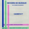Devoirs de Musique en 8 cahiers progressifs Cahier 7 Mayeur, Edmond - Devoirs de musique, cahier no. 7