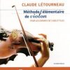Létourneau 1 WEB Létourneau, Claude - Méthode élémentaire de violon CD inclus