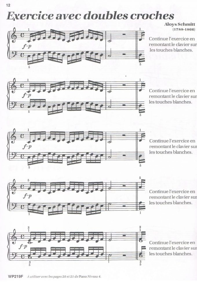 Bastien. James - Méthode de piano Bastien - Technique niveau 4