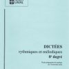 Université Laval - Dictées rythmiques et mélodiques 8e Degré