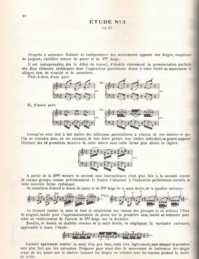 Chopin - Etudes op 25 Cortot ex Chopin, Frederic - Douze études opus 25 édition de travail d'Alfred Cortot