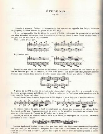 Chopin, Frederic - Douze études opus 25 édition de travail d'Alfred Cortot