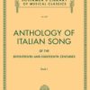 Anthology Italian songs 1 Anthology of Italian Song of Seventeenth and Eighteenth Centuries Book 1