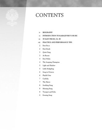 Kabalevsky, Dmitri - Variations on Folk Themes, op. 87