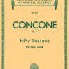 Concone Fifty Lessons for Low Voice op. 9 Concone, Giuseppe - Fifty Lessons op. 9 for Low Voice