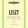 Liszt, Franz - Trois Études de concert