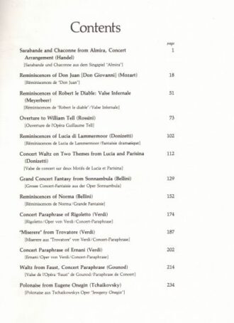 Liszt, Franz - Piano Transcriptions from French and Italian Operas