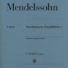 Mendelssohn -Venetian Mendelssohn, Felix - Barcarolles vénitiennes