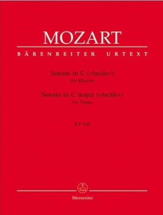Mozart, Wolfgang Amadeus - Sonata in C major, K. 545