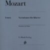 Mozart - Var. Henle Mozart, Wolfgang Amadeus - Variations pour piano