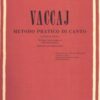 Vaccaj, Nicola - Metodo Pratico di Canto (Contralto O Basso)