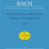 Bach, Johann Sebastian - Notebook for Anna Magdalena Bach
