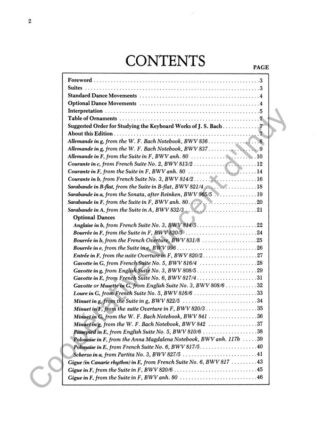 Bach, Johann Sebastian - Dances for the Keyboard