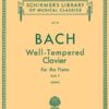 Bach - WTC II Schirmer Bach, Johann Sebastian - The Well-Tempered Clavier, Book II