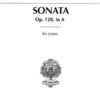 Schubert - Sonate op. 120 Schirmer Schubert, Franz - Sonata op. 120, in A