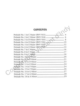 Bach, Johann Sebastian - Eighteen Little Preludes