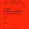 Bach - Inventions et Sinfonias Wiener Bach, Johann Sebastian - Inventions and Sinfonias (2 and 3 Part Inventions)