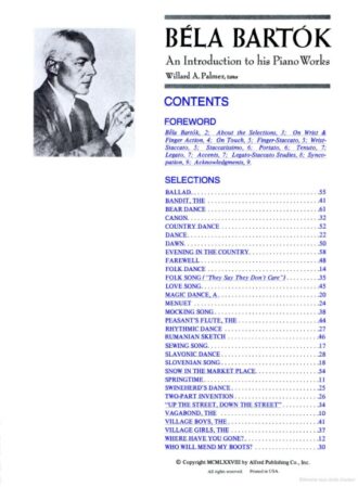 Bartók, Béla - An Introduction to his Piano Works