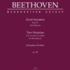 Van Beethoven, Ludwig - Two Sonatas in E major, G major for Pianoforte
