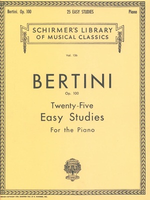 Bertini, Henri - Twenty-Five Easy Studies, op. 100