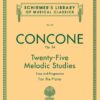 Concone, Joseph - Twenty-Five Melodic Studies, op. 24