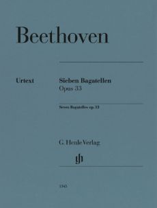 Van Beethoven, Ludwig - Bagatelles pour piano op. 33