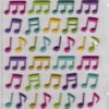 Autocollants notes de musique