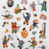 Safari Animal Musician Stickers