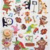 Autocollants animaux musiciens