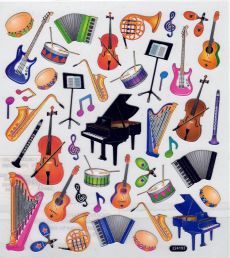 Autocollants instruments de musique