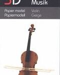 Maquette 3D musique en papier - violon