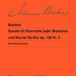 Brahms, Johannes - Sonata for Clarinet (or Viola) and Piano E flat major, Op. 120 No. 2