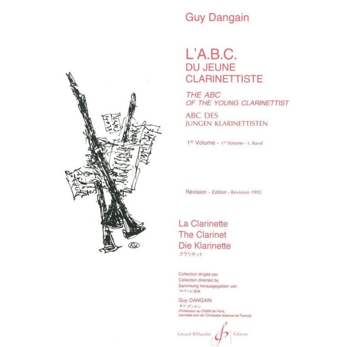 Dangain, Guy - L'A.B.C. du jeune clarinettiste, vol. 1
