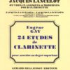 Gay, Eugène - 24 Études de clarinette pour accéder au degré supérieur