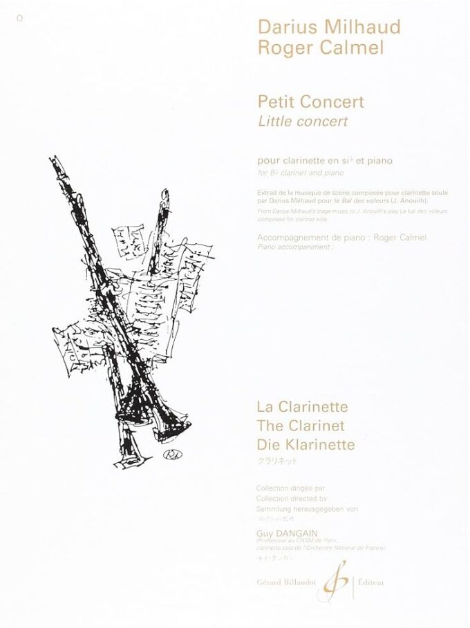 Milhaud, Darius ; Calmel, Roger - Petit Concert pour clarinette en si♭ et piano