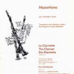 Mozart, Wolfgand Amadeus - Mozartiana, pour clarinette en si♭ et piano