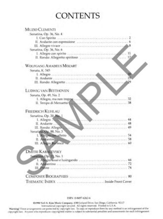 Selected Sonatinas Book Three - Snell, Keith, éd.