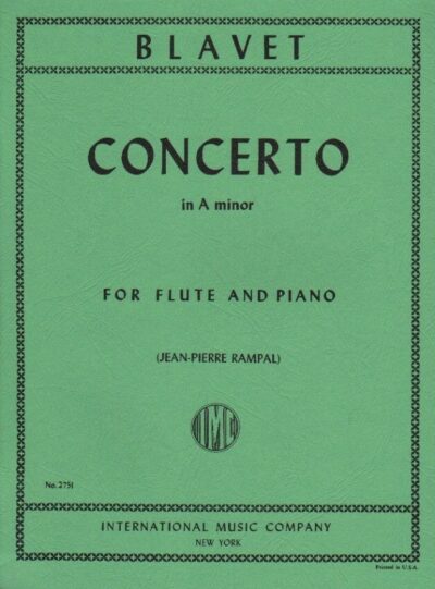 Blavet, Michel - Concerto in a minor for flute and piano