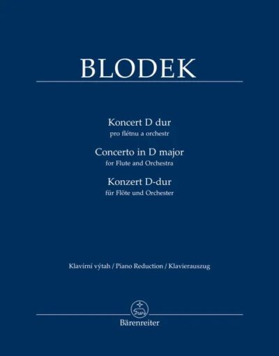 Blodek, Vilém - Concerto in D major for Flute and Orchestra