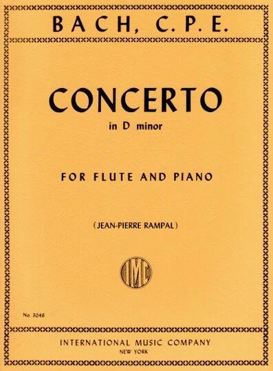 Bach, Carl Philipp Emanuel - Concerto in D minor for flute and piano