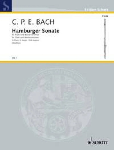 Bach, Carl Philipp Emanuel - Hamburger Sonate for flute and Basso continuo