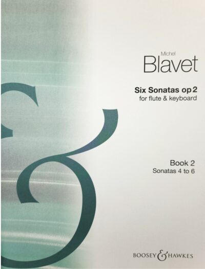 Blavet, Michel - Six Sonatas, op. 2 for flute and keyboard, Book 2