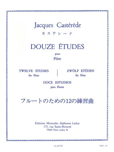 Castérède, Jacques - Douze études pour flûte