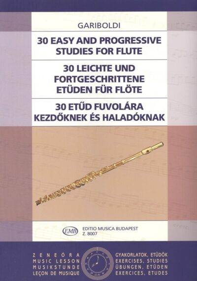 Gariboldi, Giuseppe - 30 Easy and Progressive Studies for Flute