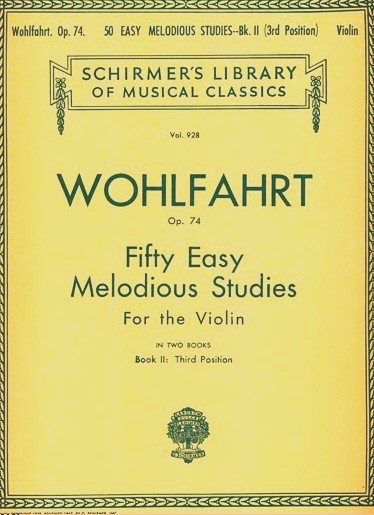 Wohlfahrt, Franz - Fifty Easy Melodious Studies for the Violin, Op. 74, Book 2